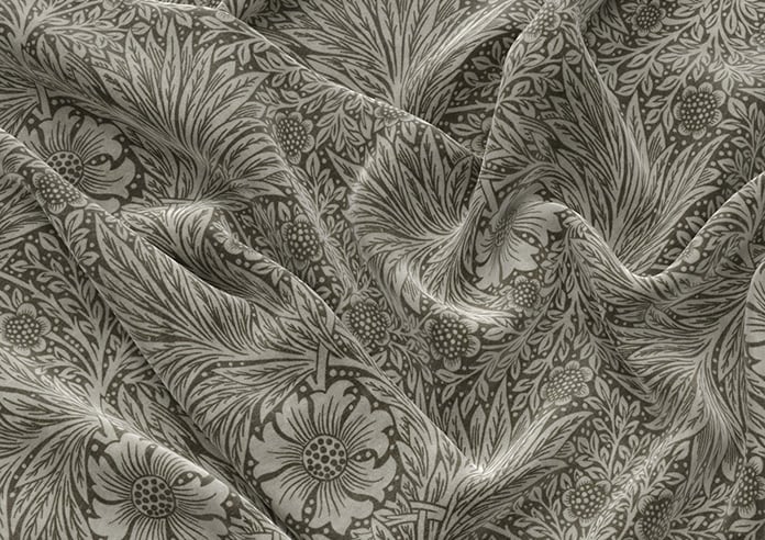 William Morris At Home Marigold Velvet, Iron - Twist&Fit Roman Blind - Image 4